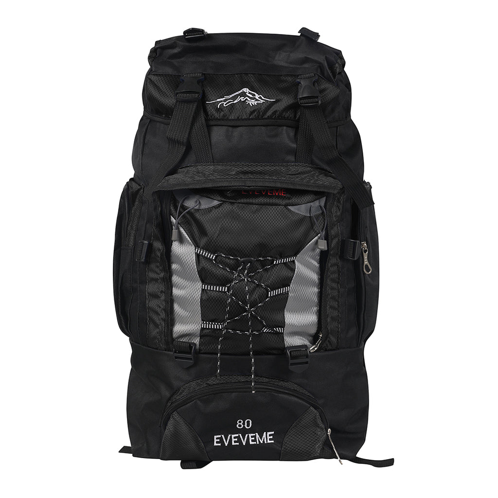 Military Backpack Tactical Hiking Camping Black-1954802640361754625