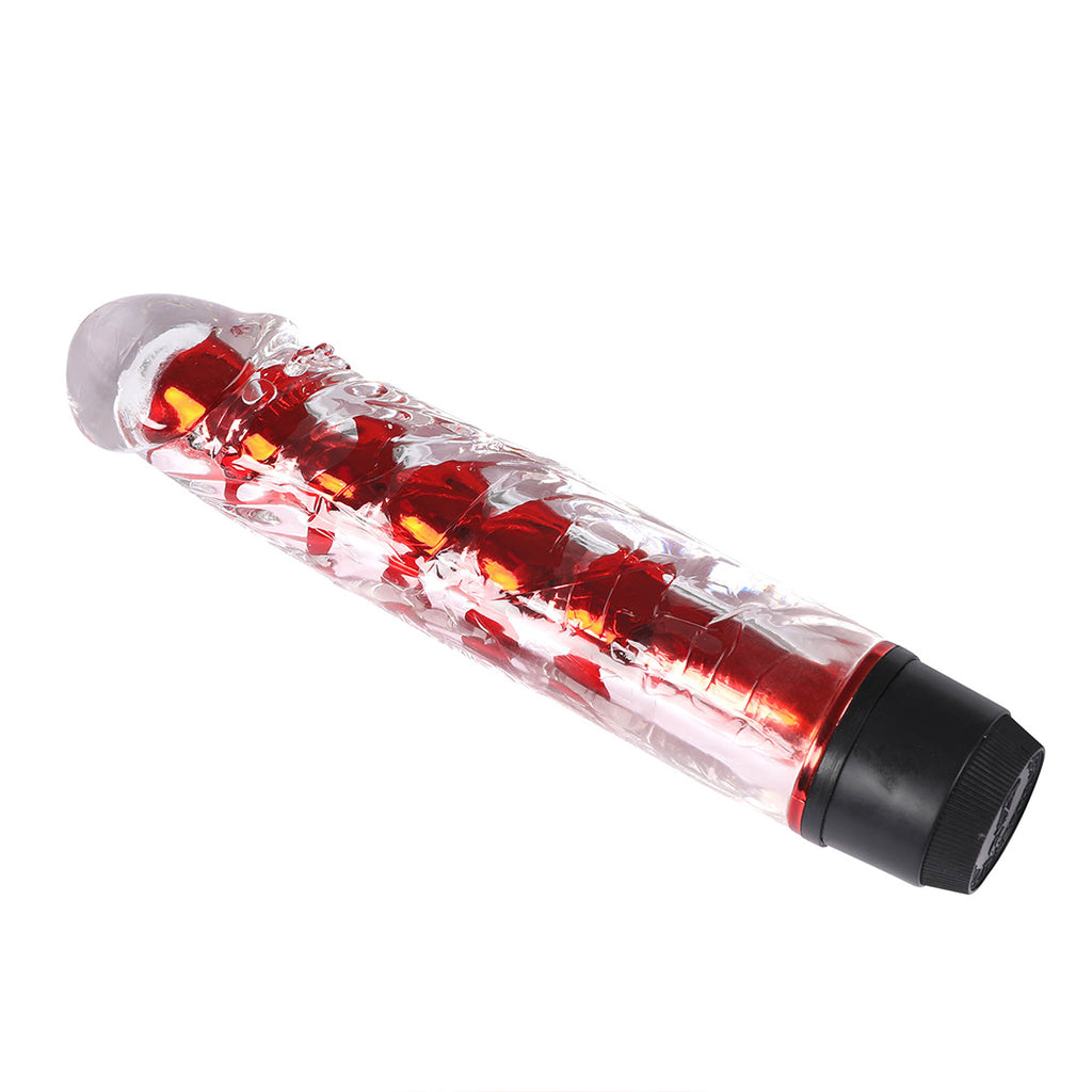 Multi Speed Vibrating Vibrator Realistic Red-1954802621743239169