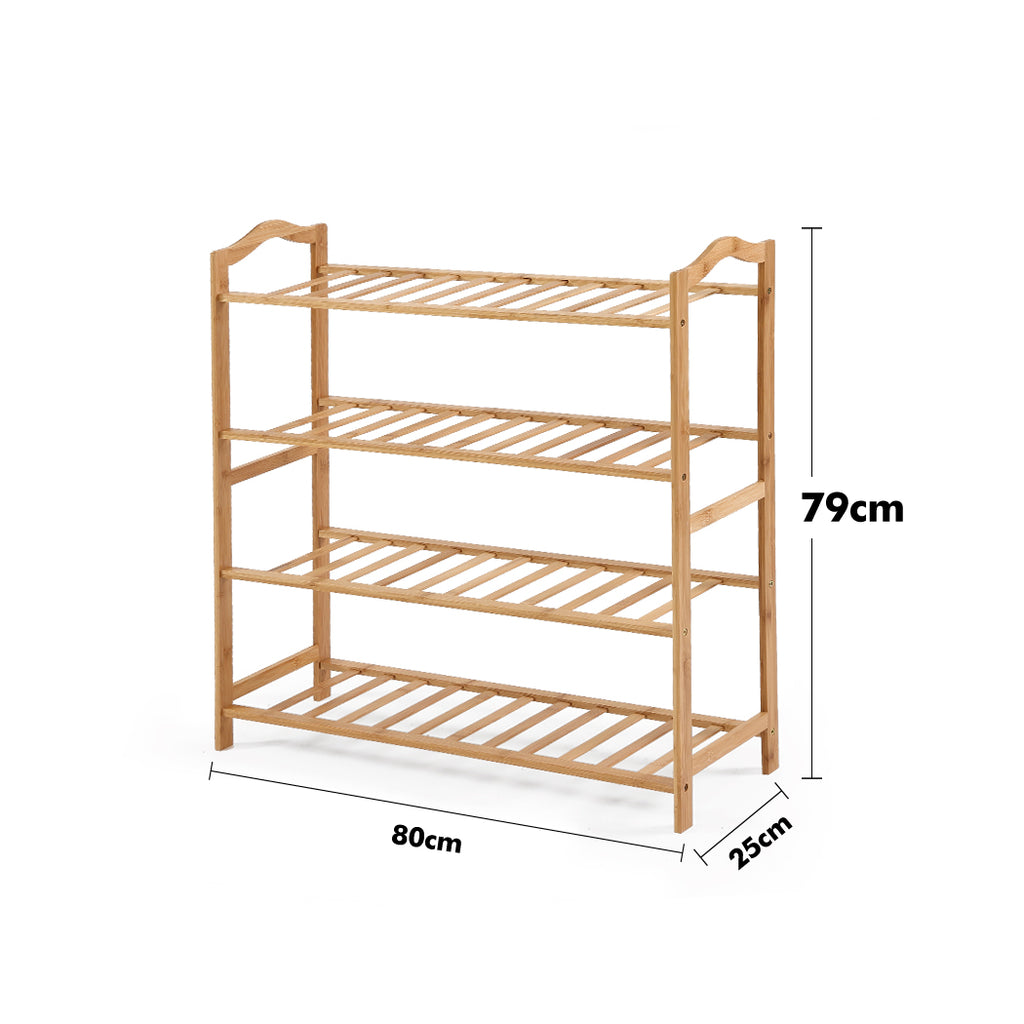 Levede Bamboo Shoe Rack Storage Wooden-1954802688059379714