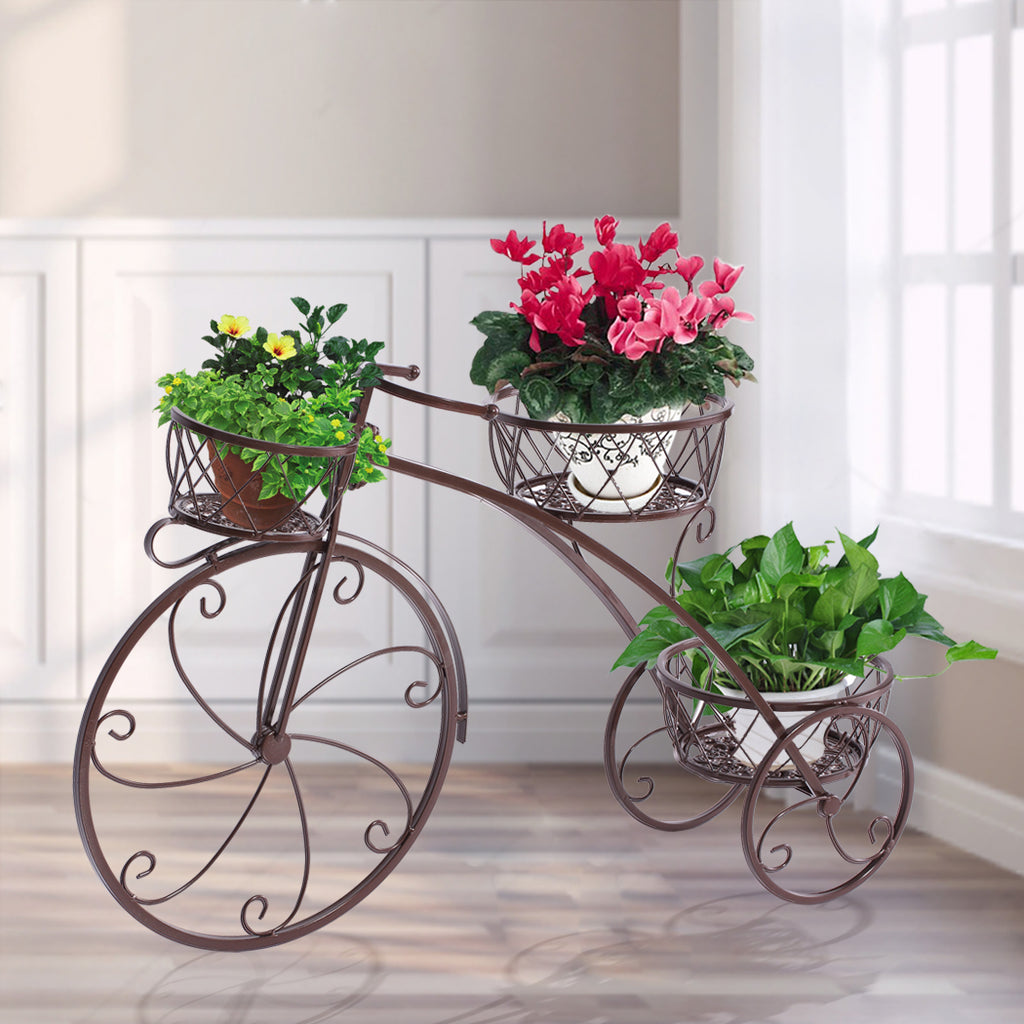 Levede Plant Stand Outdoor Indoor Metal Bronze-1954802339663712263
