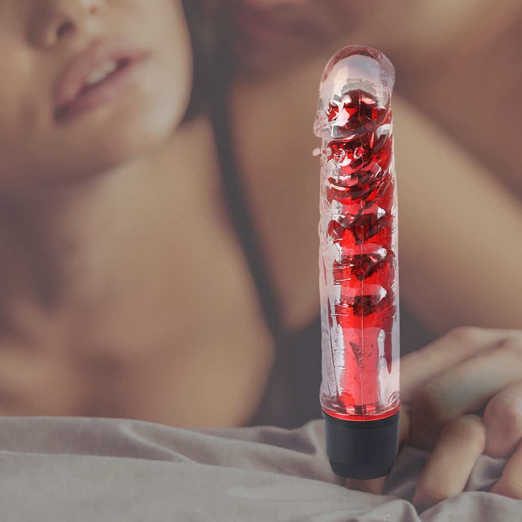 Multi Speed Vibrating Vibrator Realistic Red-1954802621743239175
