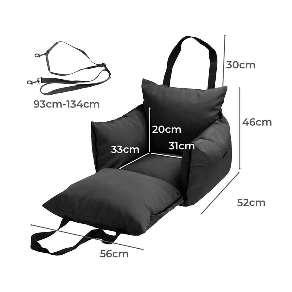 PaWz Dog Car Seat Booster Belt Black-1954802576029519874