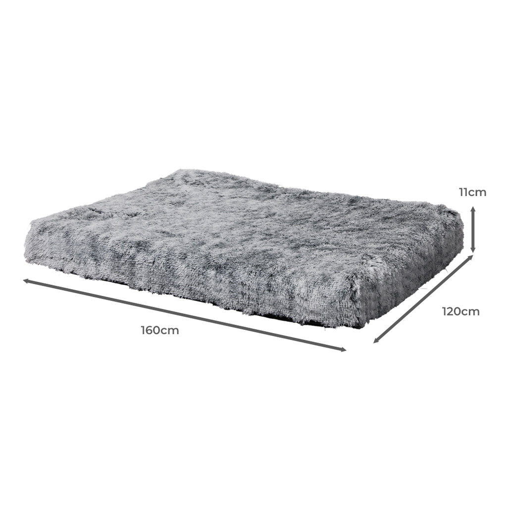 PaWz Dog Mat Pet Calming Bed Memory XXL Charcoal XX-Large-1954802548783321090