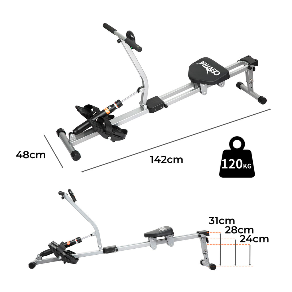 Centra Hydraulic Rowing Machine 12 Levels-1954802604055859202