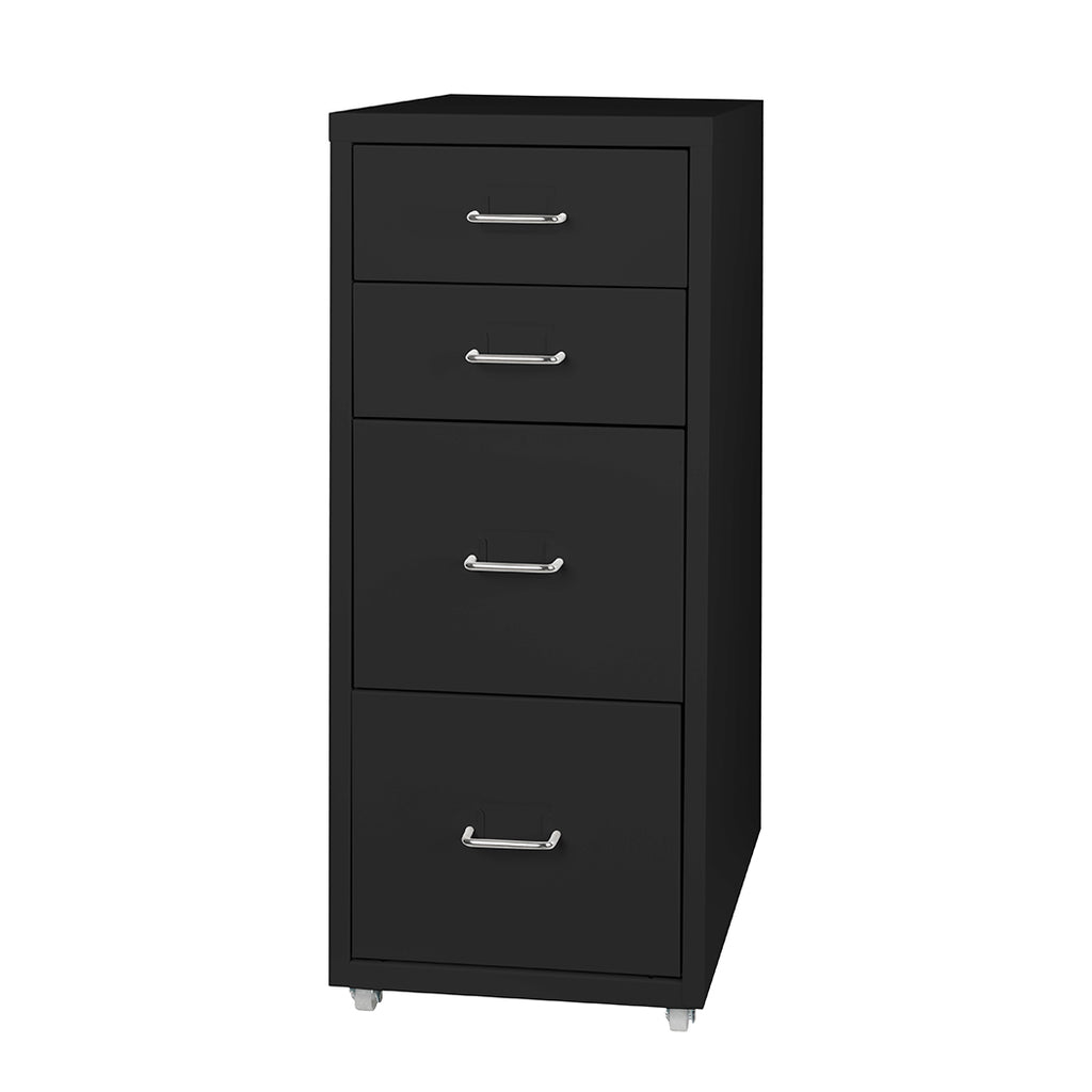 Levede 4 Drawer Office Drawers Cabinet Black-1954802724730179584