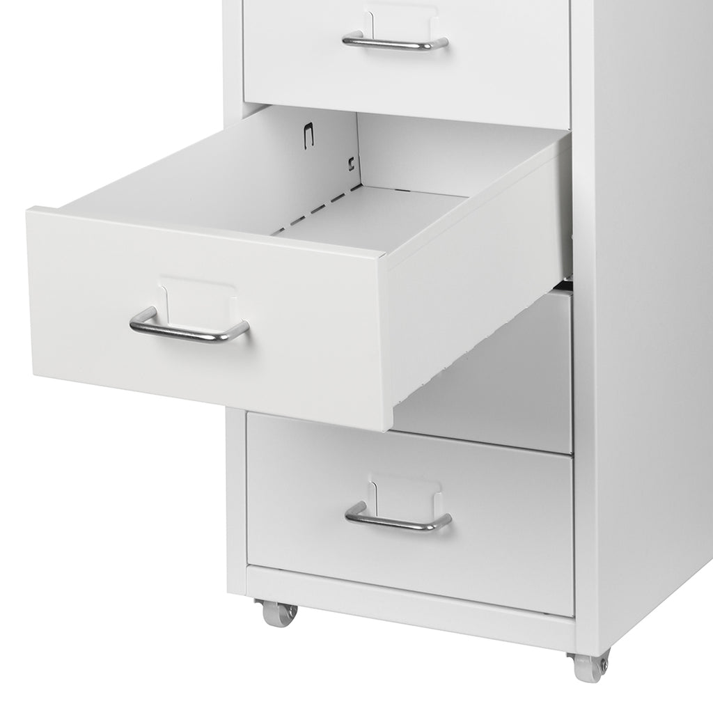 Levede 6 Drawer Office Cabinet Drawers White-1954802725782949893