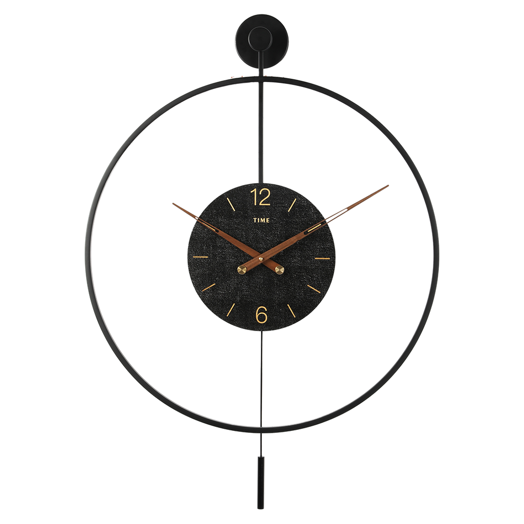 Yezi Round Wall Clock 60cm Large Modern Home Decoration-1954802445200789512