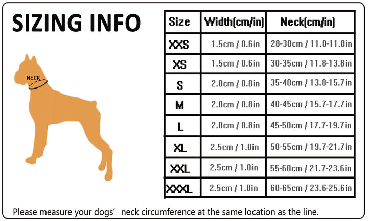 True Love Heavy Duty Reflective Dog Collar - Blue, 2XS-1962324879193804802