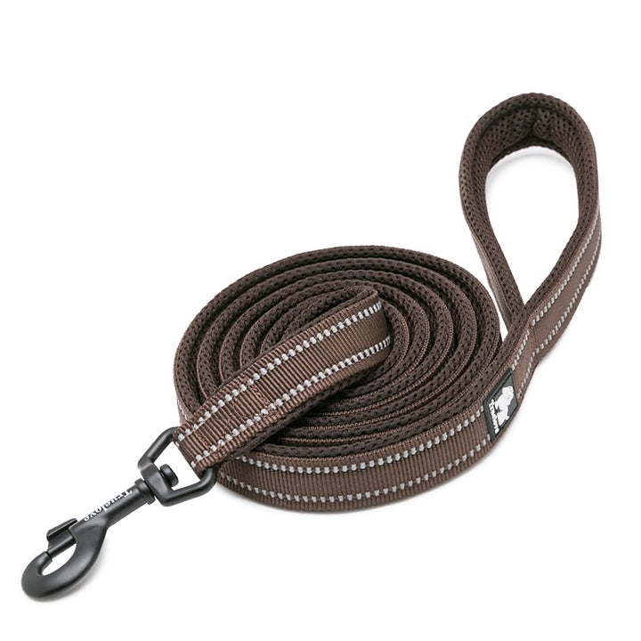 True Love Reflective Pet Leash 2m - Brown, XS-1962324901469753344