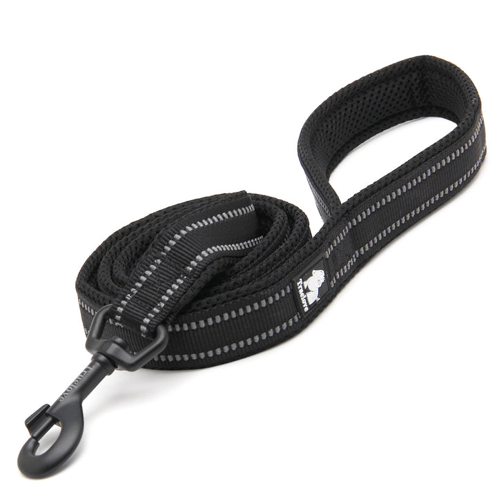 True Love Reflective Pet Leash 2m - Black, L-1962324896713412609