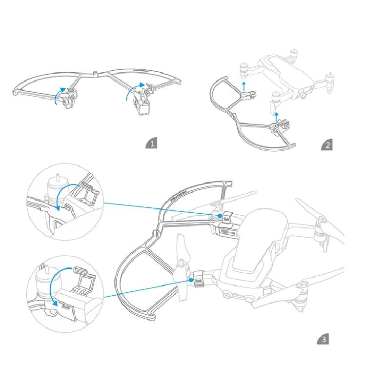 Lightweight Led Propeller Guard For Dji Mavic Air-1915197585891659780