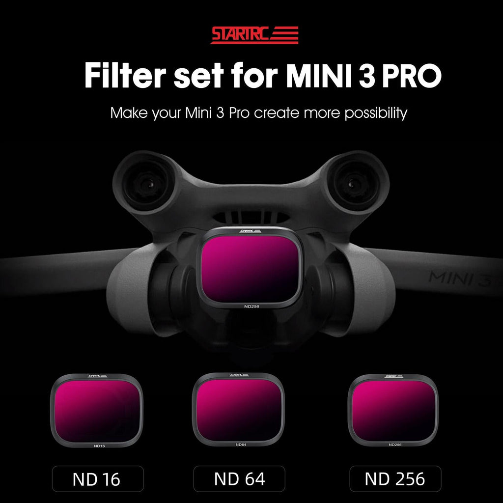 3-In-1 Lens Filter For Dji Mini 3 Pro - Nd16 Nd64 Nd256-1964932337179430914