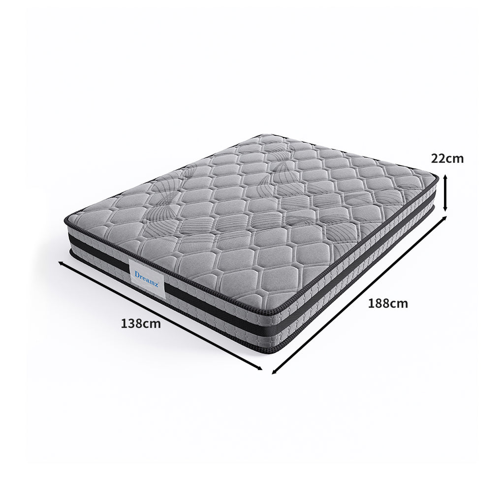 Dreamz Spring Mattress Bed Pocket Egg Double-1954802851322662914