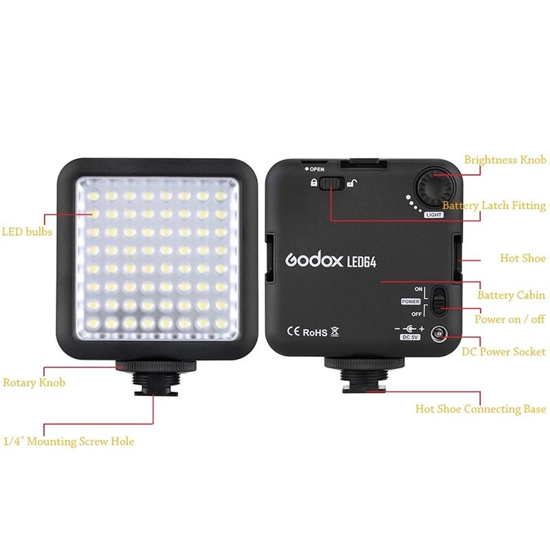 64-Led Video Fill Light For Enhanced Lighting-1915198384176762881