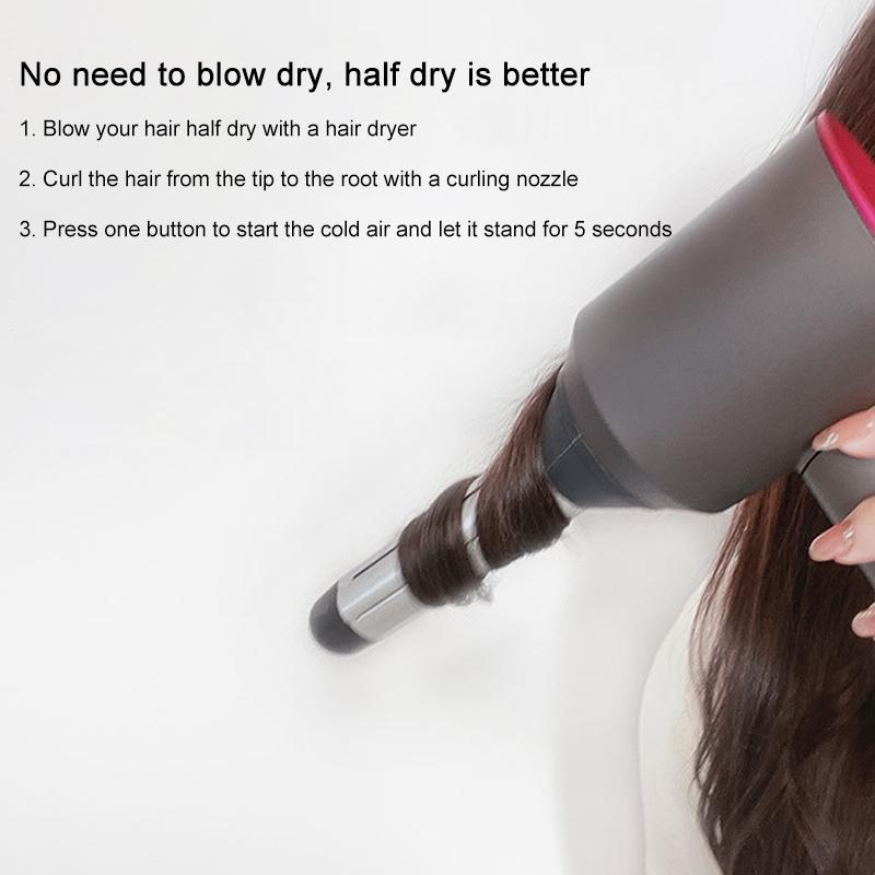 Clockwise Hair Curling Roller For Dyson Hair Dryer - Single-1915198294460600323