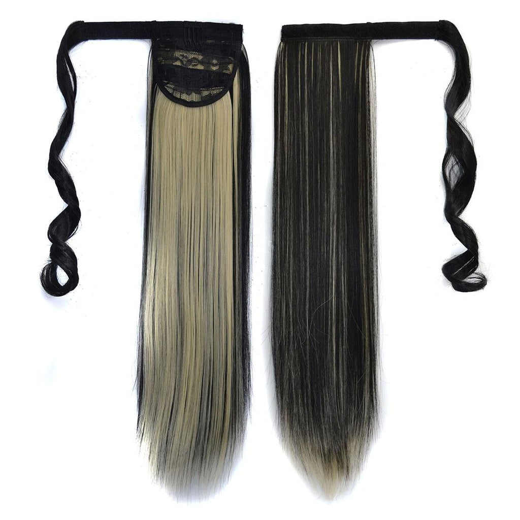 Long Straight Ponytail Wig With Invisible Bandage-1915197920198660097