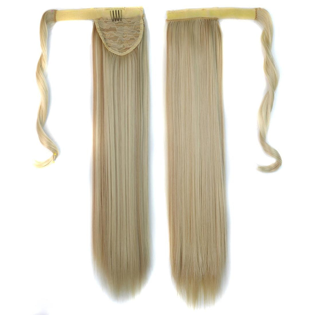 Long Straight Invisible Bandage Ponytail Wig - 613H16-1915197897377452032