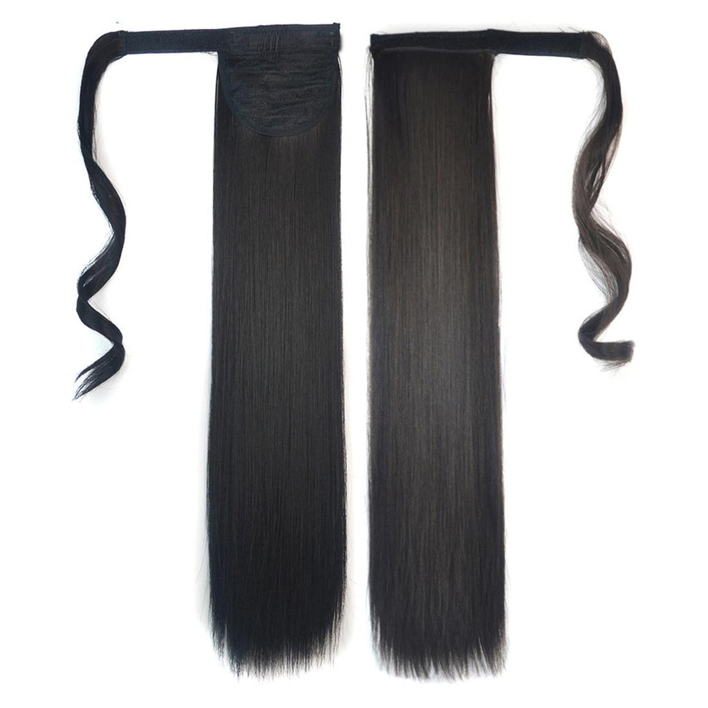 Long Straight Invisible Bandage Style Wig Ponytail - No Code-1915197753894506497