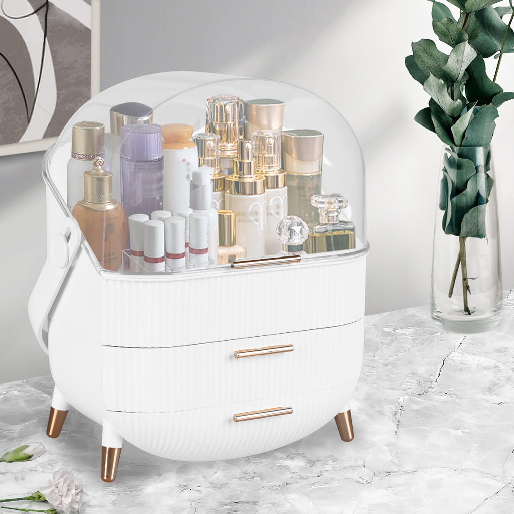 Makeup Organizer Case Drawer Portable White-1954803003059998726