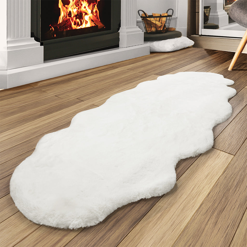 Marlow Floor Rug Area Rugs Cloud Fluffy 80X200cm White-1954802714739347463