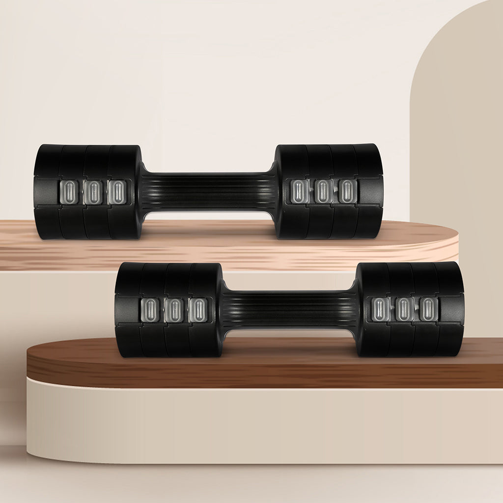 Centra A Pair Of 1KG To 5KG Dumbbells Black-1954802366251405319