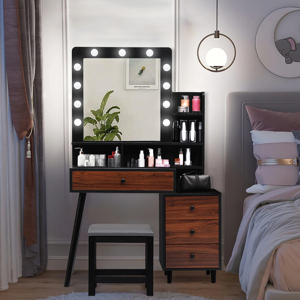 Levede Dressing Table Stool Set-1954802442864562182