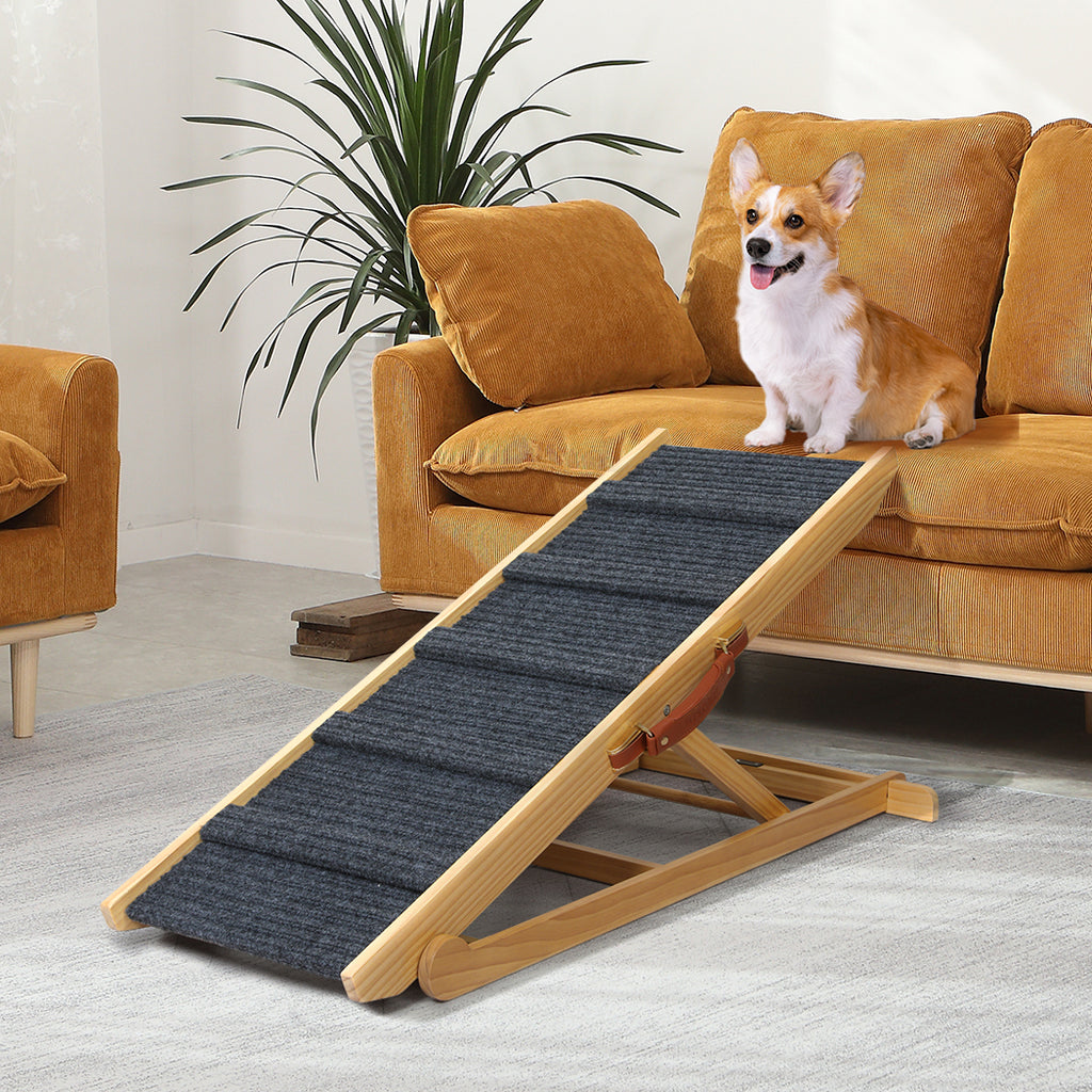 PaWz 5 Wood Adjustable Height Pet Ramp-1954802564306440198