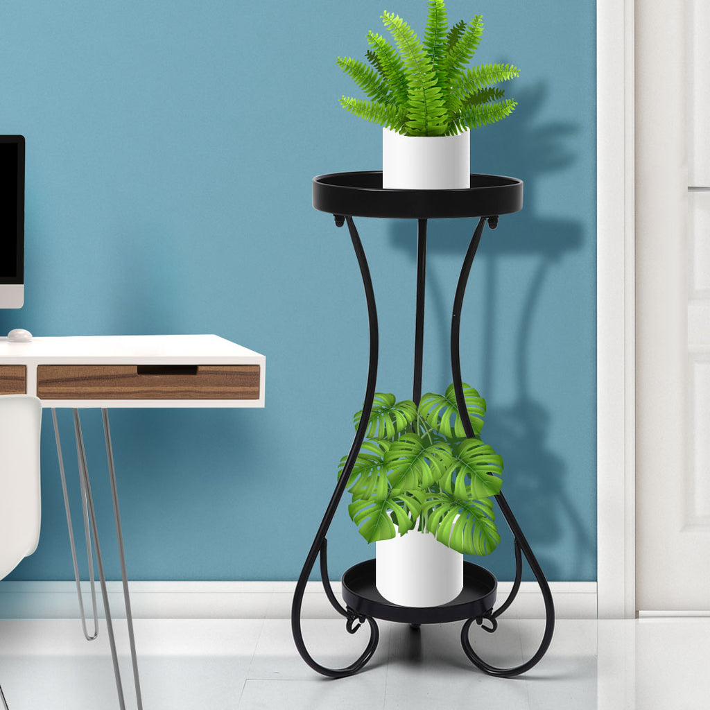 Levede Plant Stand 2 Tiers Outdoor Indoor Medium-1954802667465347078
