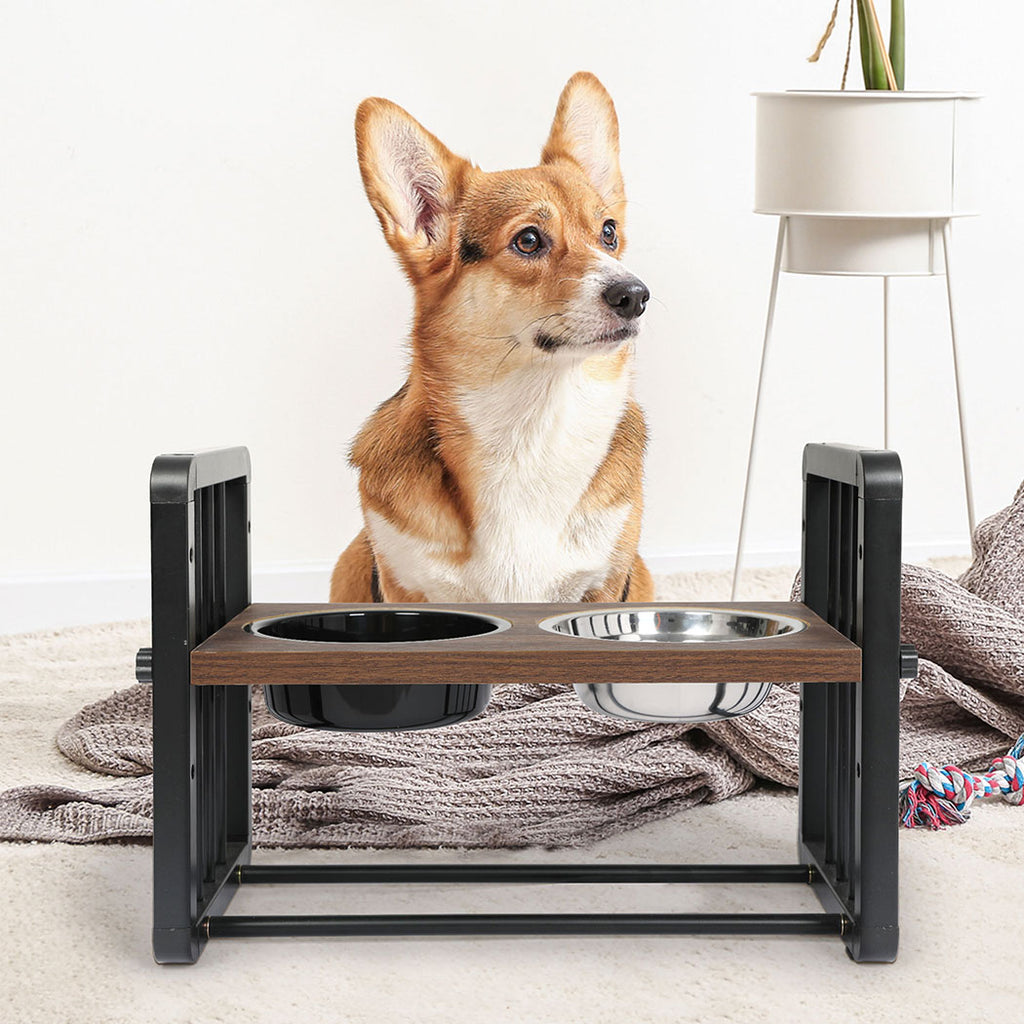 PaWz Adjustable Height Pet Feeder Elevated Medium-1954802568349749254