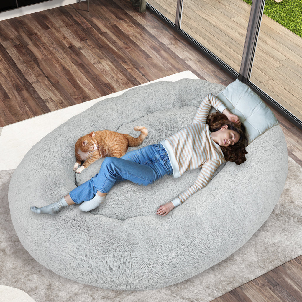 PaWz Replacement Pet Bed Cover Zipper Grey Cover-1954802556702167046