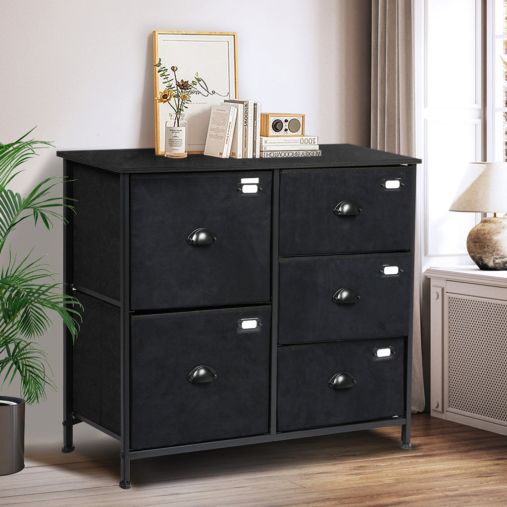 Levede Chest of 5 Drawers Storage Cabinet-1954802995757715463