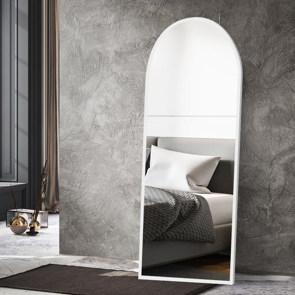 Yezi Floor Mirror Full Length Mirrors 1.8M White-1954803006545465350