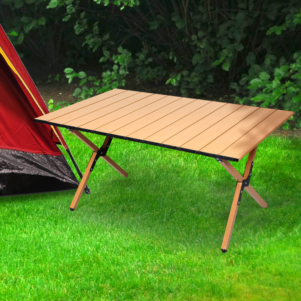 Levede Folding Camping Table Portable Oak-1954802883501363206