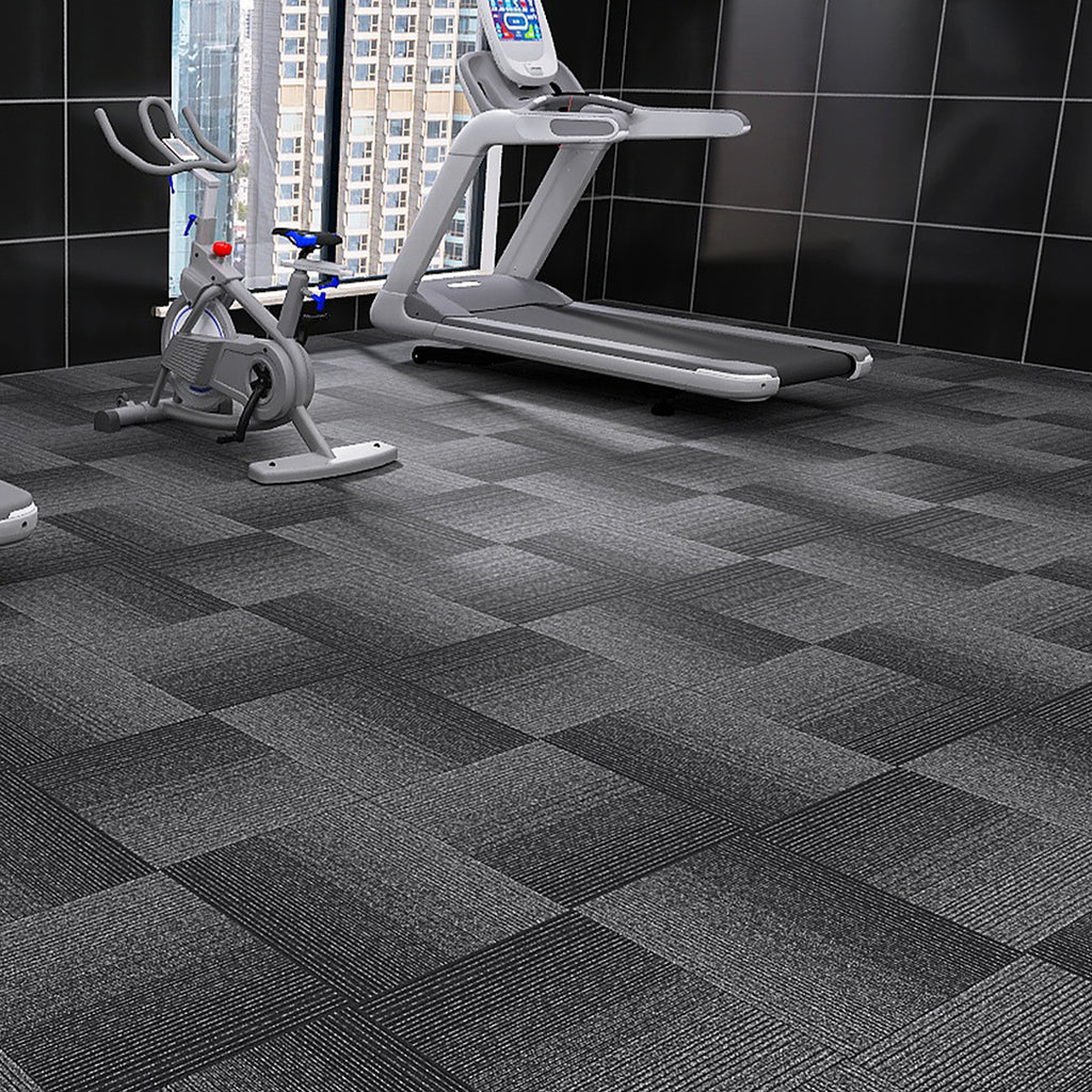 Marlow 20x Carpet Tiles 5m2 Box Heavy Black-1954802711161606151