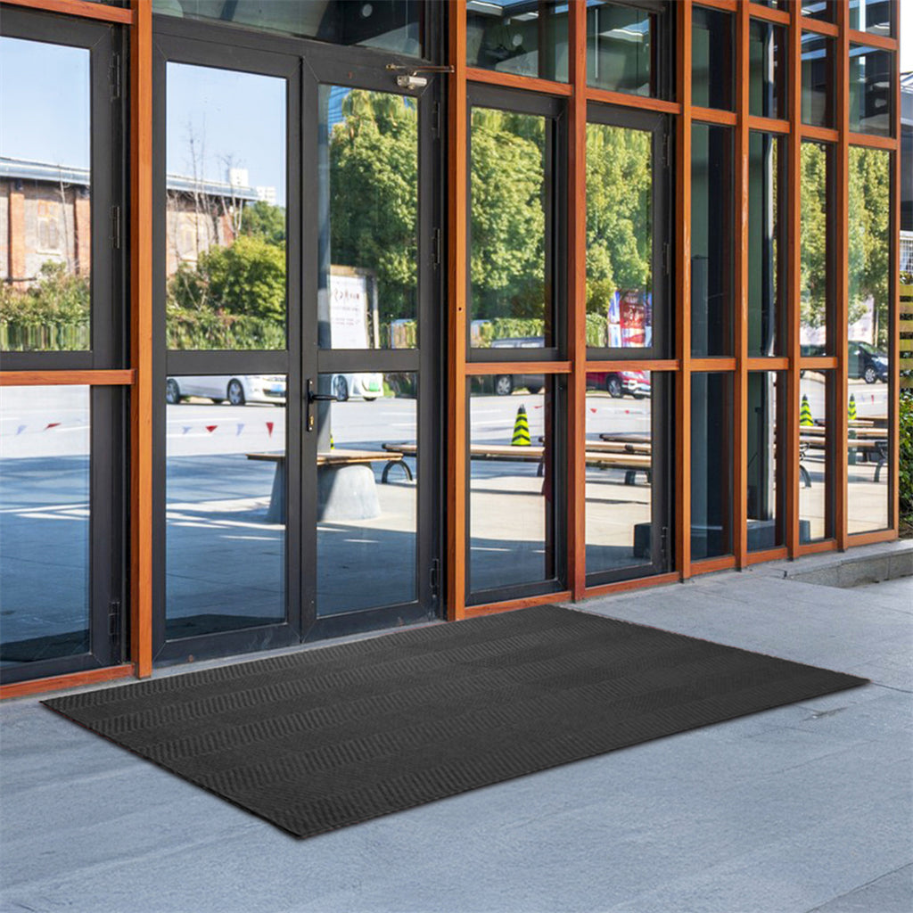 Marlow Extra Large Floor Rug Non Slip 90cm x 305cm Grey-1954802462921723910