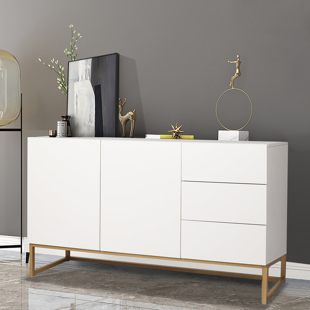 Levede Buffet Sideboard Storage Cabinet White-1954802987947921414
