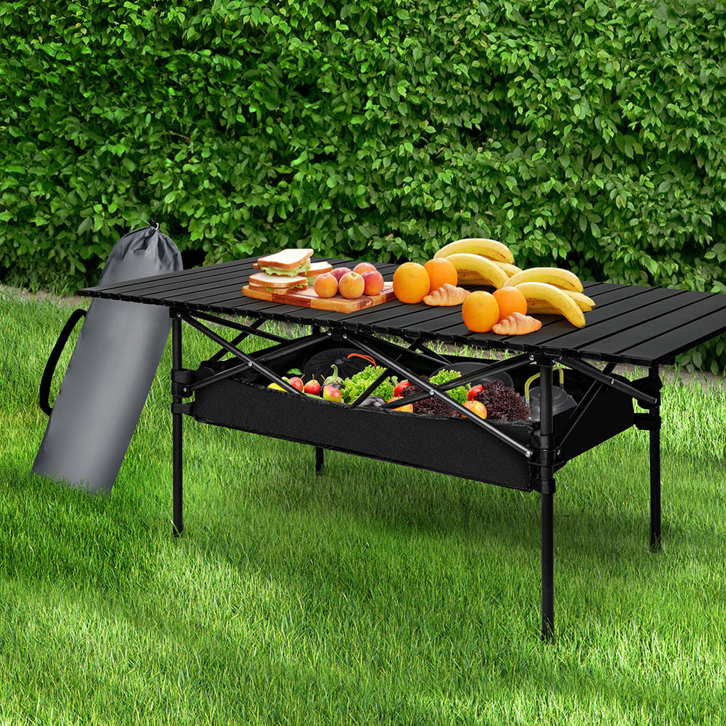 Levede Folding Camping Table Portable Black-1954802886928109574