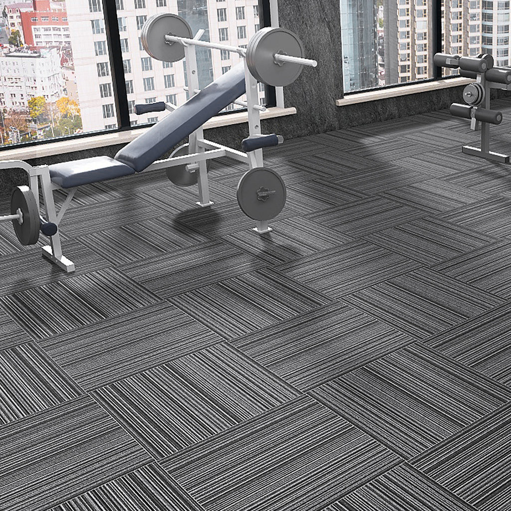 Marlow 20x Carpet Tiles 5m2 Box Heavy Black-1954802710482128903