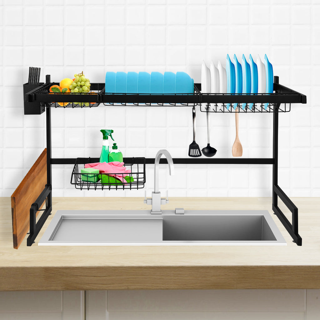 TOQUE Dish Drying Rack Over Sink Steel 85 CM-1954802791746768902