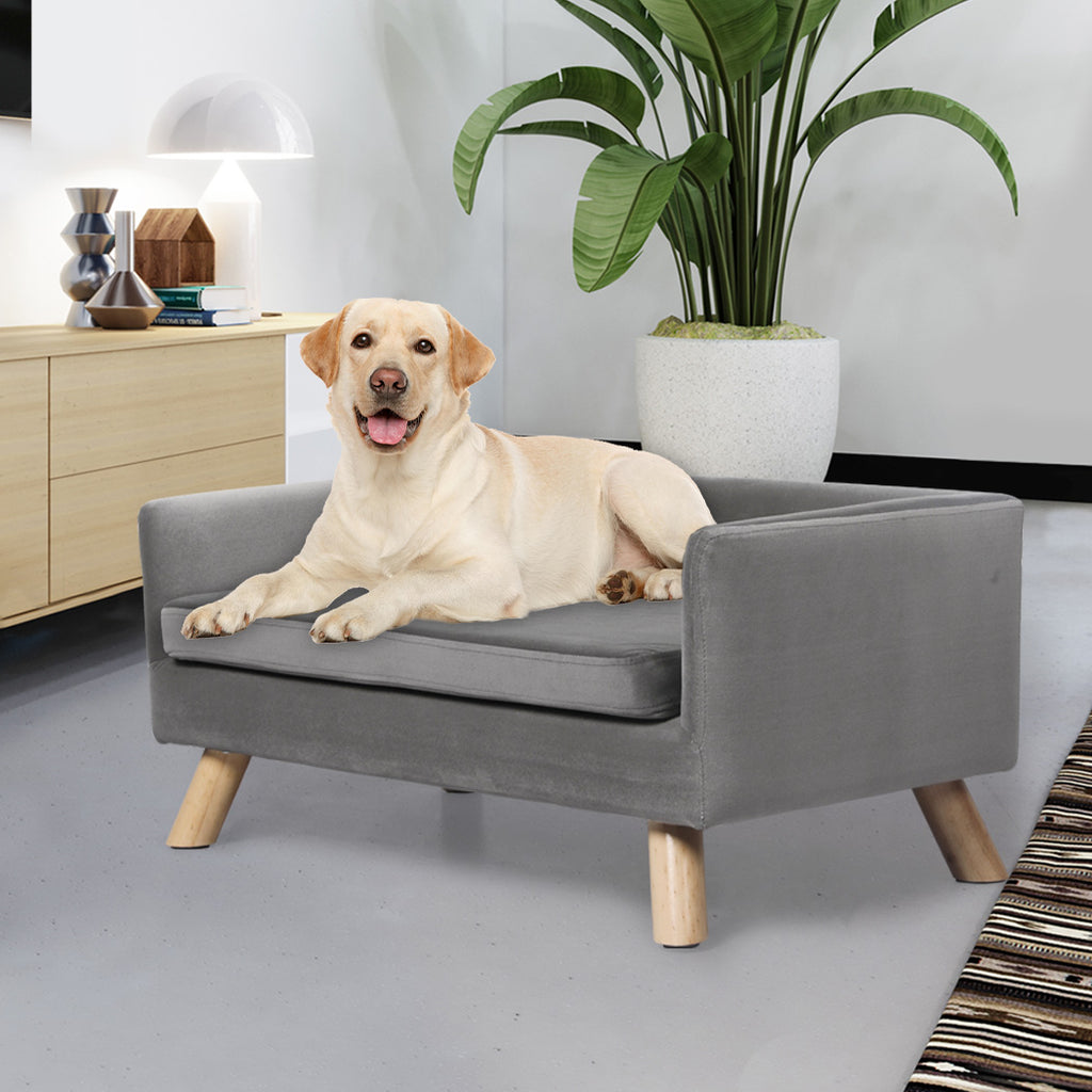 PaWz Pet Sofa Bed Dog Warm Soft Lounge Grey-1954802551631253511