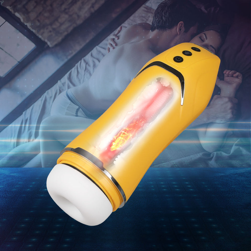 Urway Masturbator Vibrator Masturbation Yellow-1954802633772503047