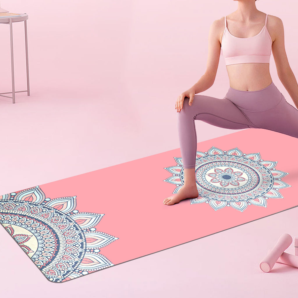 Centra Yoga Mat Foldable Non-Slip Exercise Pink-1954802335809146887