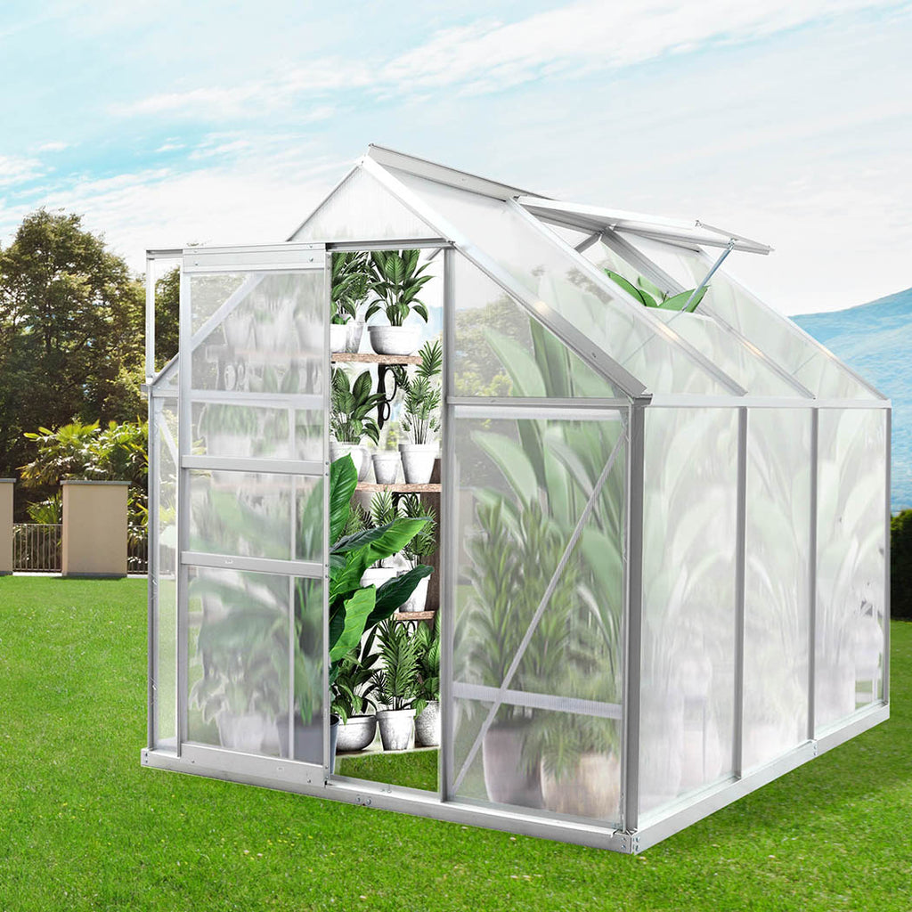 Lambu Greenhouse Aluminium Walk In Green-1954802672116830215