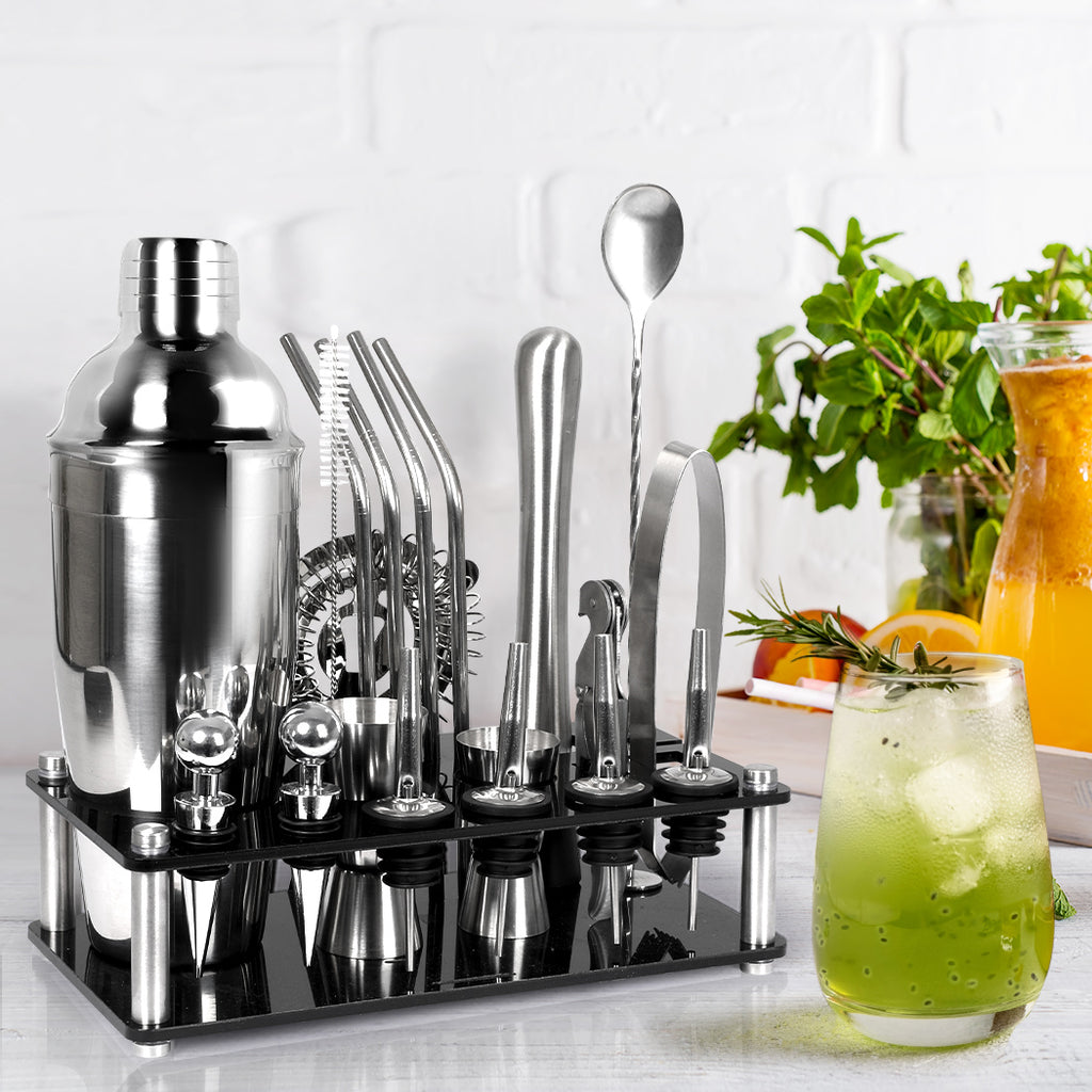 Cocktail Shaker Set Stainless Steel-1954802331371573255