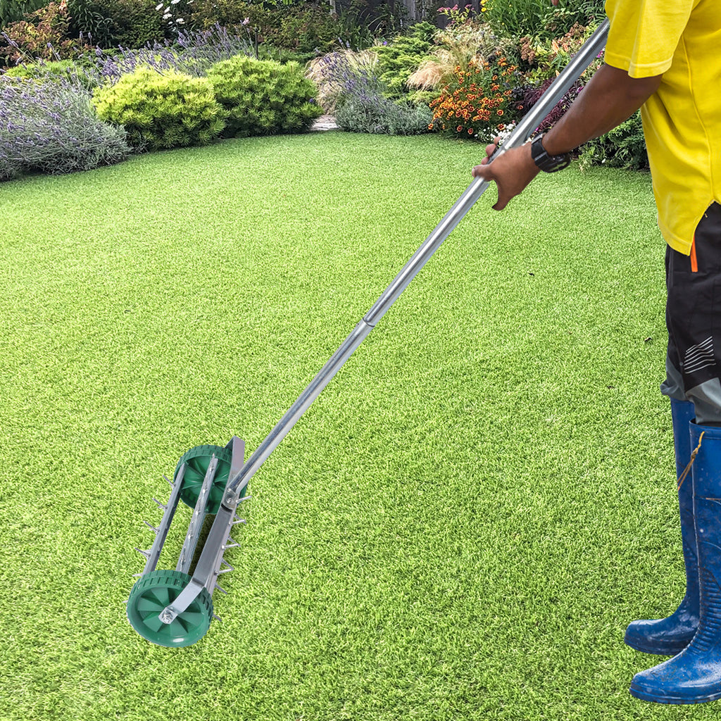 Lawn Aerator Roller Scarifier Rolling-1954802732800020487