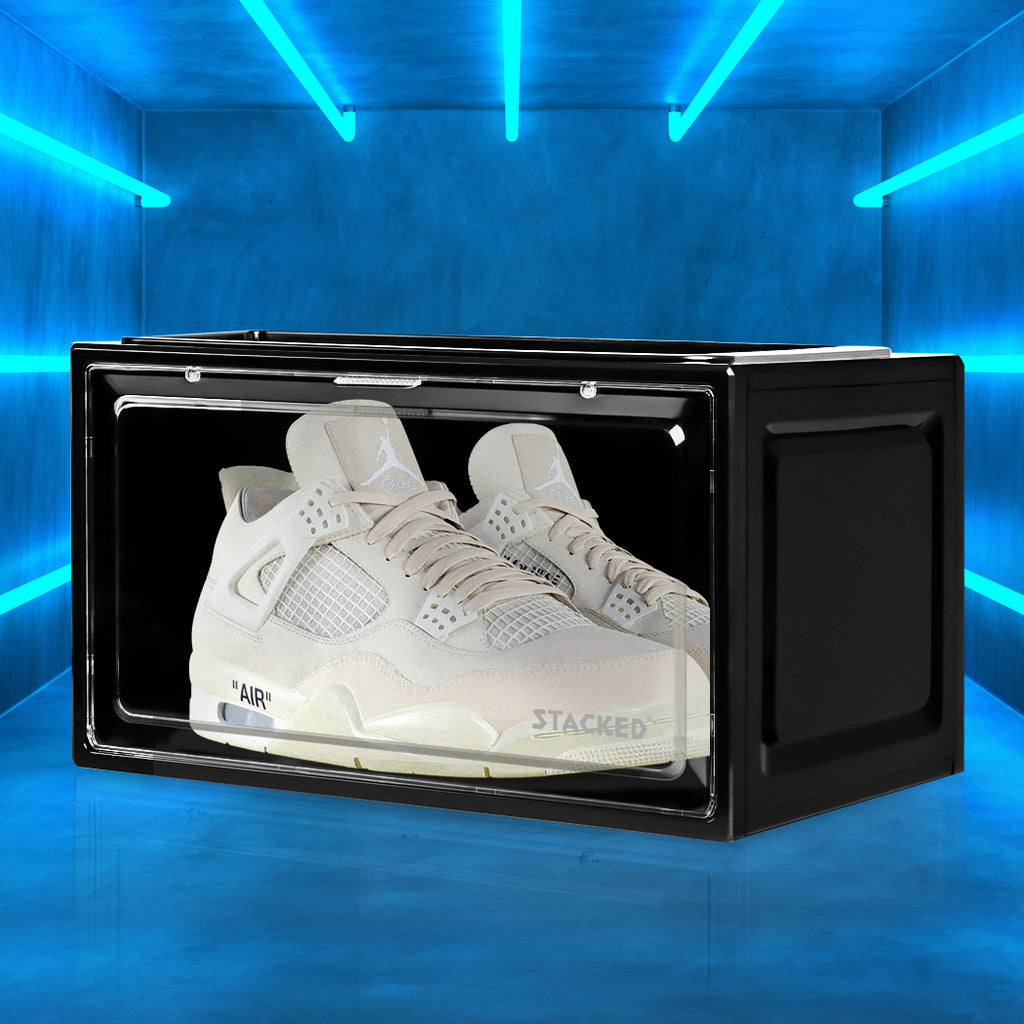 Stacked Shoe Box Acrylic Sneaker Display 1PC Black-1954802597147840519
