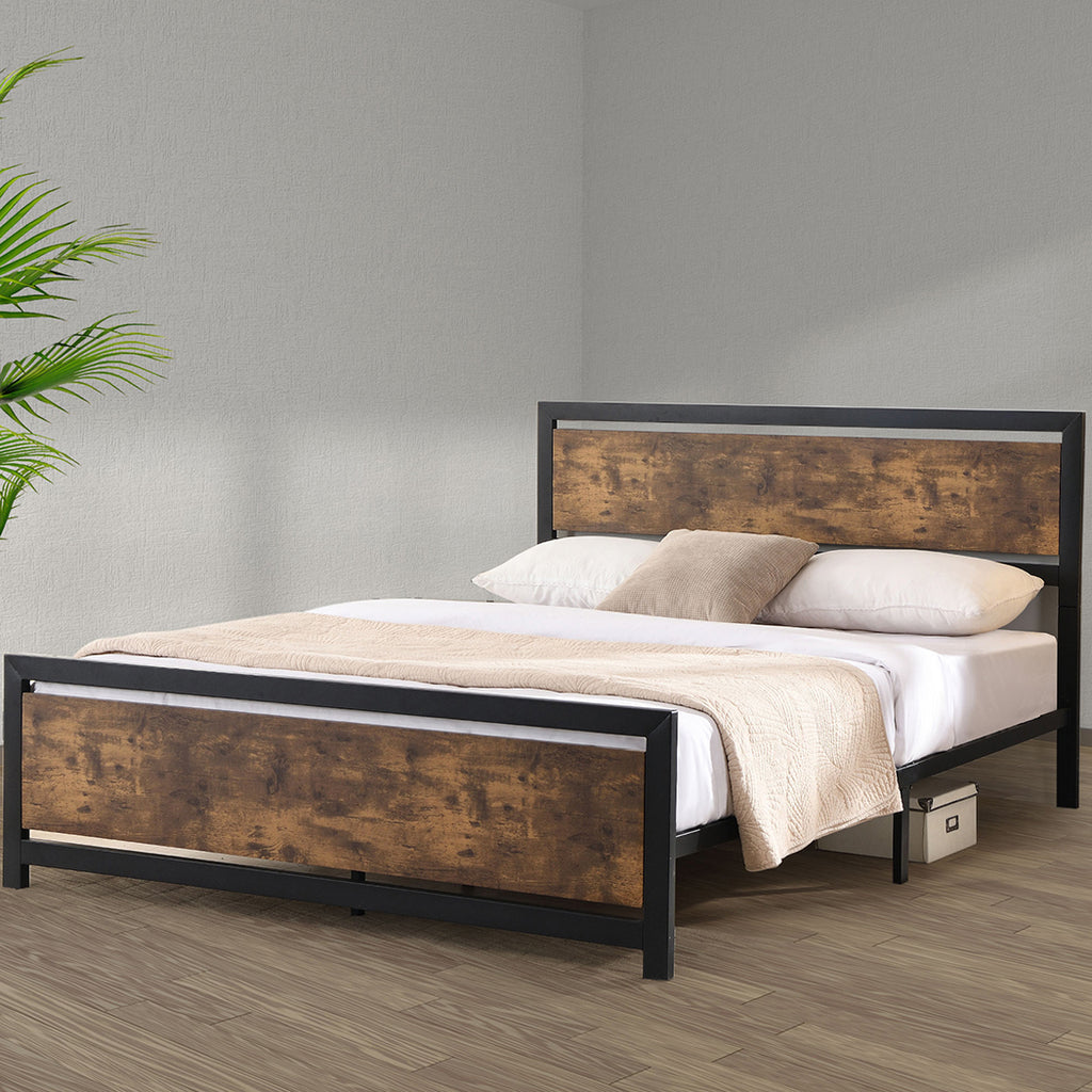 Levede Metal Bed Frame Mattress Base Queen-1954802932310478854