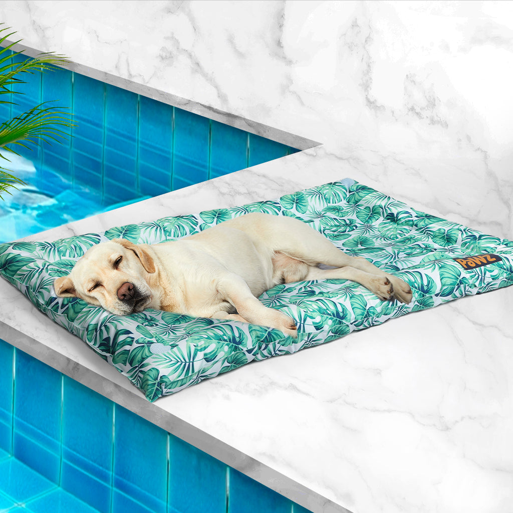 PaWz Pet Cool Gel Mat Cat Bed Dog Bolster L Large-1954802535348965383