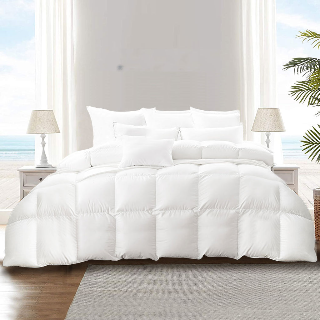 DreamZ Duck Down Feather Quilt 200GSM King Single-1954803025688268807