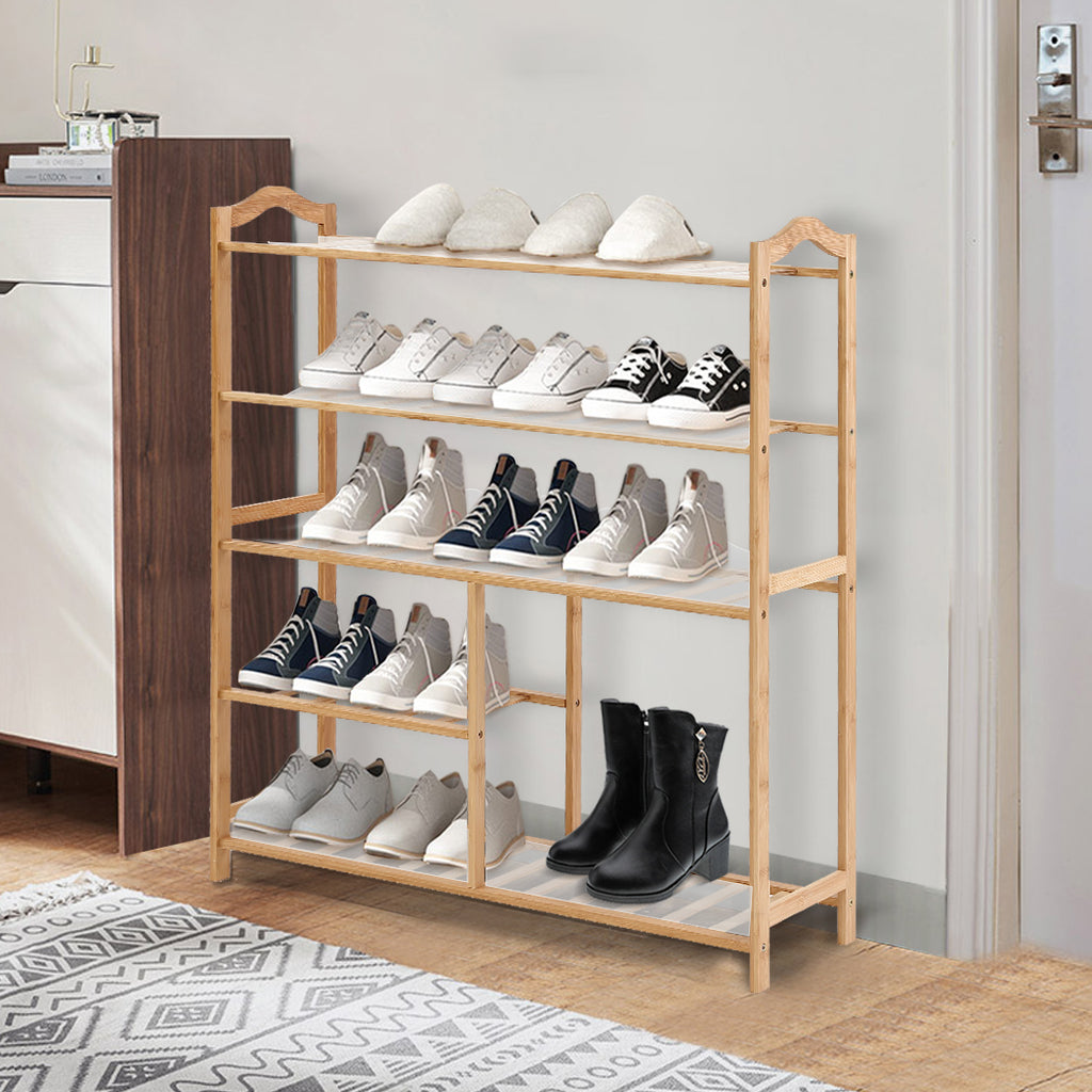 Levede Bamboo Shoe Rack Storage Wooden-1954802689703546886